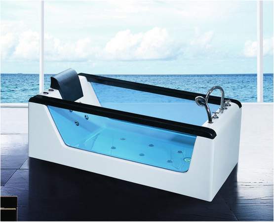 Гидромассажная ванна с боковыми стеклянными стенками SR5B009 (рис.2) Гидромассажная ванна с боковыми стеклянными стенками SR5B009 (рис.2)